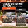 VEVOR Gas Fire Pit Wind Guard for Square Fire Table, 21 x 21 x 7.5 inch Clear Tempered Wind Guard for Firepits, 0.31 inch Thick Square Glass Shield, Glass Panel with Hard Corner Bracket & Feet