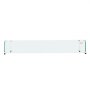 VEVOR glass wind guard with clear glass panels and robust metal brackets for enhanced wind protection.
