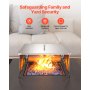 Fire Pit Heat Deflector 25x25x14 in Outdoor Burner Cover Stainless Steel