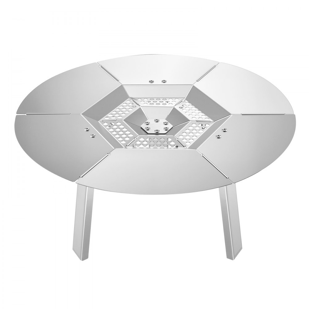 VEVOR Fire Pit Heat Deflector for Solo Stove, 508 mm Round for Wood Burning Fire Pit, 304 Stainless Steel Heat Diffuser, Detachable Burner Cover Camping Accessories