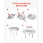 Fire Pit Heat Deflector for Solo Stove Yukon 20 in Bonfire Stainless Steel