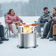 Fire Pit Heat Deflector for Solo Stove Yukon 20 in Bonfire Stainless Steel