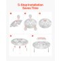 Fire Pit Heat Deflector for Solo Stove Yukon 27 in Bonfire Stainless Steel