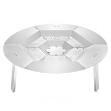 Fire Pit Heat Deflector for Solo Stove Yukon 27 in Bonfire Stainless Steel
