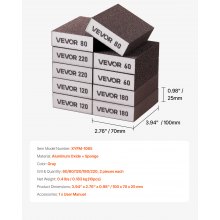 Sanding Sponge 10Pcs 60/80/120/180/220 Washable & Reusable Sanding Blocks