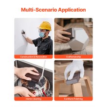 Sanding Sponge 4Pcs 60/80/120/220 Washable and Reusable Sanding Blocks