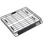 VEVOR Roof Rack Cargo Carrier, 43 x 50 x 4.1 in, Universal Rooftop Cargo Basket, Car Top Luggage Holder with 150 lbs Max Load Capacity, 4.1 in Fence, Anti-Rust Alloy Steel, Wind Fairing, for SUV Car