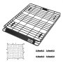 VEVOR Roof Rack Basket, 1630 x 1270 x 105 mm, Universal Rooftop Cargo Carrier with Two 900 x 1000 mm Cargo Net, 68 kg Max Car Top Luggage Holder, 4.1 in Fence, Anti-Rust Alloy Steel, for SUV Truck Car