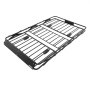 VEVOR Roof Rack Cargo Basket, 1626 x 990 x 102 mm, Heavy Duty Roof Top Carrier Basket with Folding Design, 90.72 kg Capacity, All-Weather Easy-Install Car Top Luggage Holder, Universal for SUV Truck