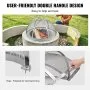 VEVOR Firepit Spark Screen Lid, 914.4mm Diameter, Outdoor Firepit Ring Cover Round Accessories, Fire Pit Metal Cover, Easy-Opening Stainless Steel Fire Ring Covers for Outdoor Patio Fire Pits Backyard