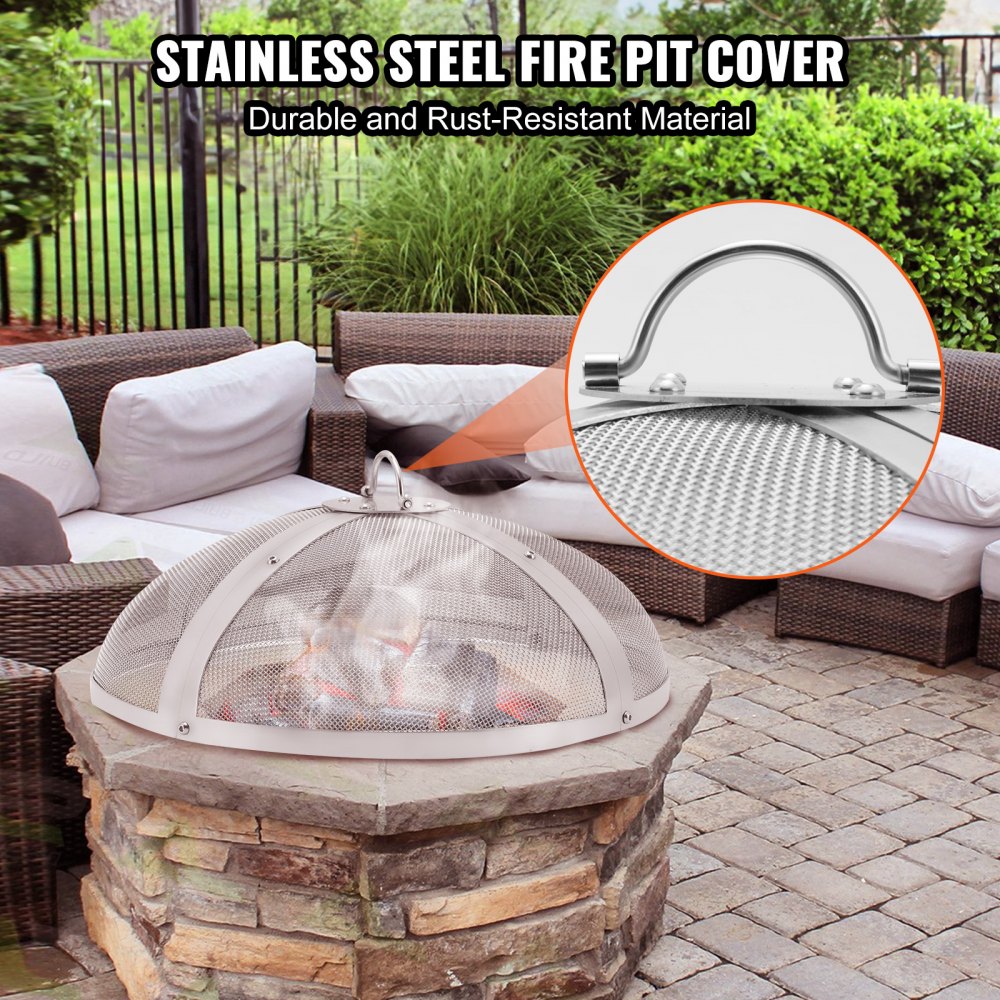 Burn Bin with Tongs Stainless Steel Incinerator Burn Barrel Incinerator  Cage Ash Bucket Fire Pit Wood Burning Pit for Outdoor Patio Backyard