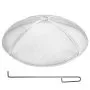 VEVOR Fire Pit Spark Screen Round 40", Reinforced Heavy Duty Steel Metal Cover, Outdoor Firepit Lid, Easy-Opening Top Screen Covers Round with Ring Handle for Outdoor Patio Fire Pits Backyard
