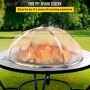 VEVOR Fire Pit Spark Screen, 37-inch Diameter Spark Screen Cover, Stainless Steel Fire Pit Mesh Screen, Round Spark Screen with Handle, Mesh Design Spark Guard Perfect for Patio Fire Pit