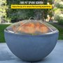 VEVOR Fire Pit Spark Screen, 27-inch Diameter Spark Screen Cover, Stainless Steel Firepit Mesh Screen, Round Spark Screen with Handle, Mesh Design Spark Guard Perfect for Patio Fire Pit