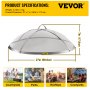 VEVOR Fire Pit Spark Screen, 27 pulgadas de diámetro Spark Screen Cover, Firepit Mesh Screen de acero inoxidable Firepit, Round Spark Screen con mango, Mesh Design Spark Guard Perfecto para patio Fire Pit