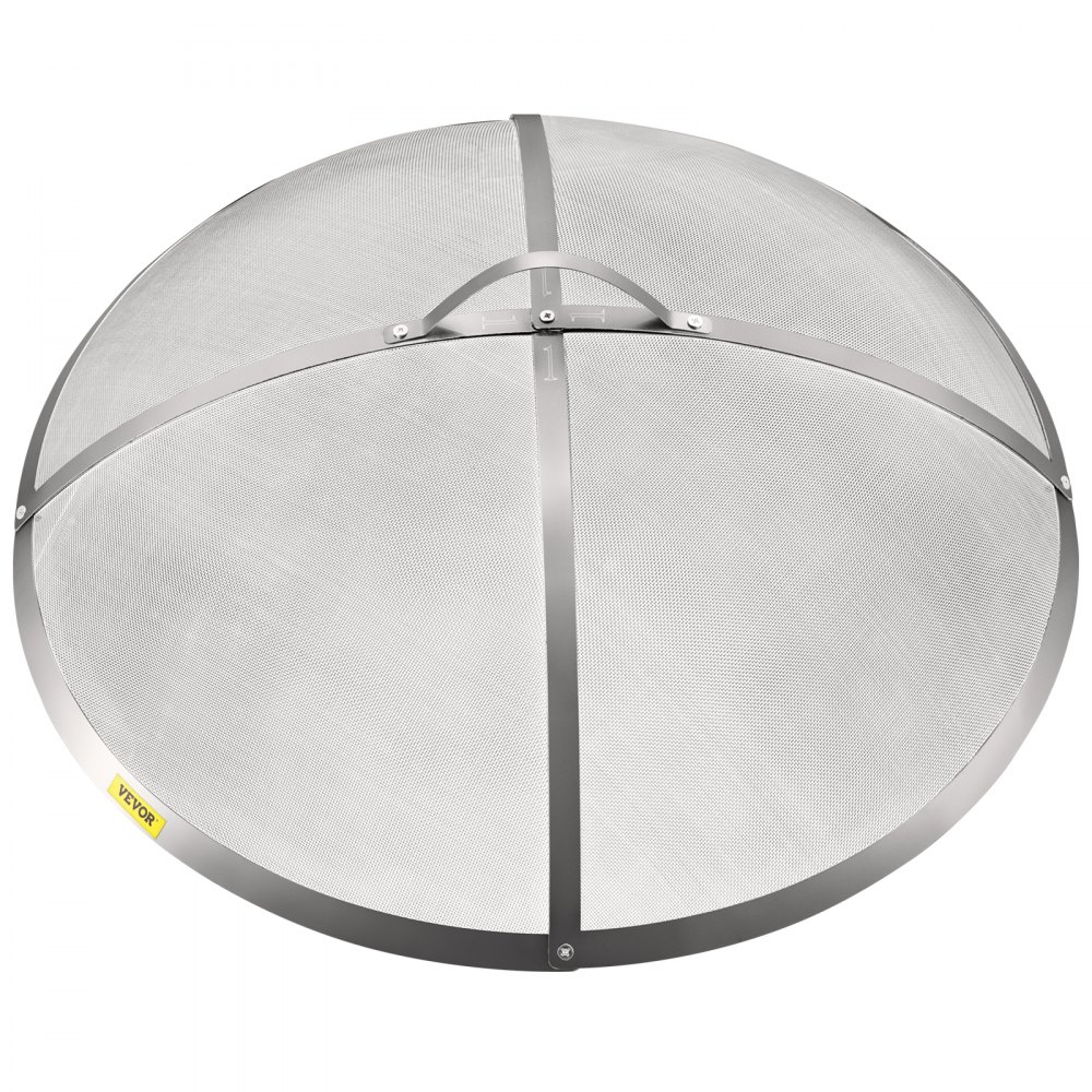VEVOR Fire Pit Spark Screen, 30-inch Diameter Spark Screen Cover, Stainless Steel Firepit Mesh Screen, Round Spark Screen with Handle, Mesh Design Spark Guard Perfect for Patio Fire Pit
