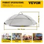 VEVOR Fire Pit Spark Screen, 30-inch Diameter Spark Screen Cover, Stainless Steel Firepit Mesh Screen, Round Spark Screen with Handle, Mesh Design Spark Guard Perfect for Patio Fire Pit
