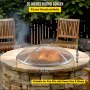 VEVOR Fire Pit Spark Screen, 36-inch Diameter Spark Screen Cover, Stainless Steel Firepit Mesh Screen, Round Spark Screen with Handle, Mesh Design Spark Guard Perfect for Patio Fire Pit