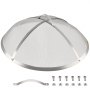 VEVOR Fire Pit Spark Screen, 36-inch Diameter Spark Screen Cover, Stainless Steel Firepit Mesh Screen, Round Spark Screen with Handle, Mesh Design Spark Guard Perfect for Patio Fire Pit