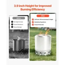 Fire Pit Stand for Solo Stove Bonfire 19.5 Inch Smokeless Fire Pit Ring