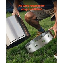 Fire Pit Stand for Solo Stove Bonfire 19.5 Inch Smokeless Fire Pit Ring