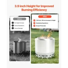 Fire Pit Stand for Solo Stove Bonfire 27 Inch Smokeless Fire Pit Ring