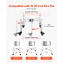 Fire Pit Stand 15-27 Inch Adjustable with 4 Casters for Solo Stove Bonfire