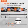 VEVOR Cargo Bar, Truck Bed Bar Adjustable from 1016 -1854 mm, Heavy-duty Steel Cargo Stabilizer Bar with 220 lbs Capacity, Truck Load Bar Stop Sliding for Pickup Truck Bed, SUV, Minitruck