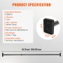 VEVOR Adjustable Cargo Bar Pickup Truck Bed Holder Ratcheting Stabilizer 101.6-185.4 cm