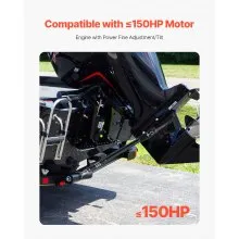 VEVOR Transom Saver, 19.8-30.7 in, Adjustable Boat Transom Saver with Heavy-Duty Head Corrosion-Resistant Easy-to-Install Transom Savers for Less Than 150 HP Outboard Motor , Fit for Roller & Trailer