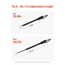 VEVOR Transom Saver, 19.8-30.7 in, Adjustable Boat Transom Saver with Heavy-Duty Head Corrosion-Resistant Easy-to-Install Transom Savers for Less Than 150 HP Outboard Motor , Fit for Roller & Trailer