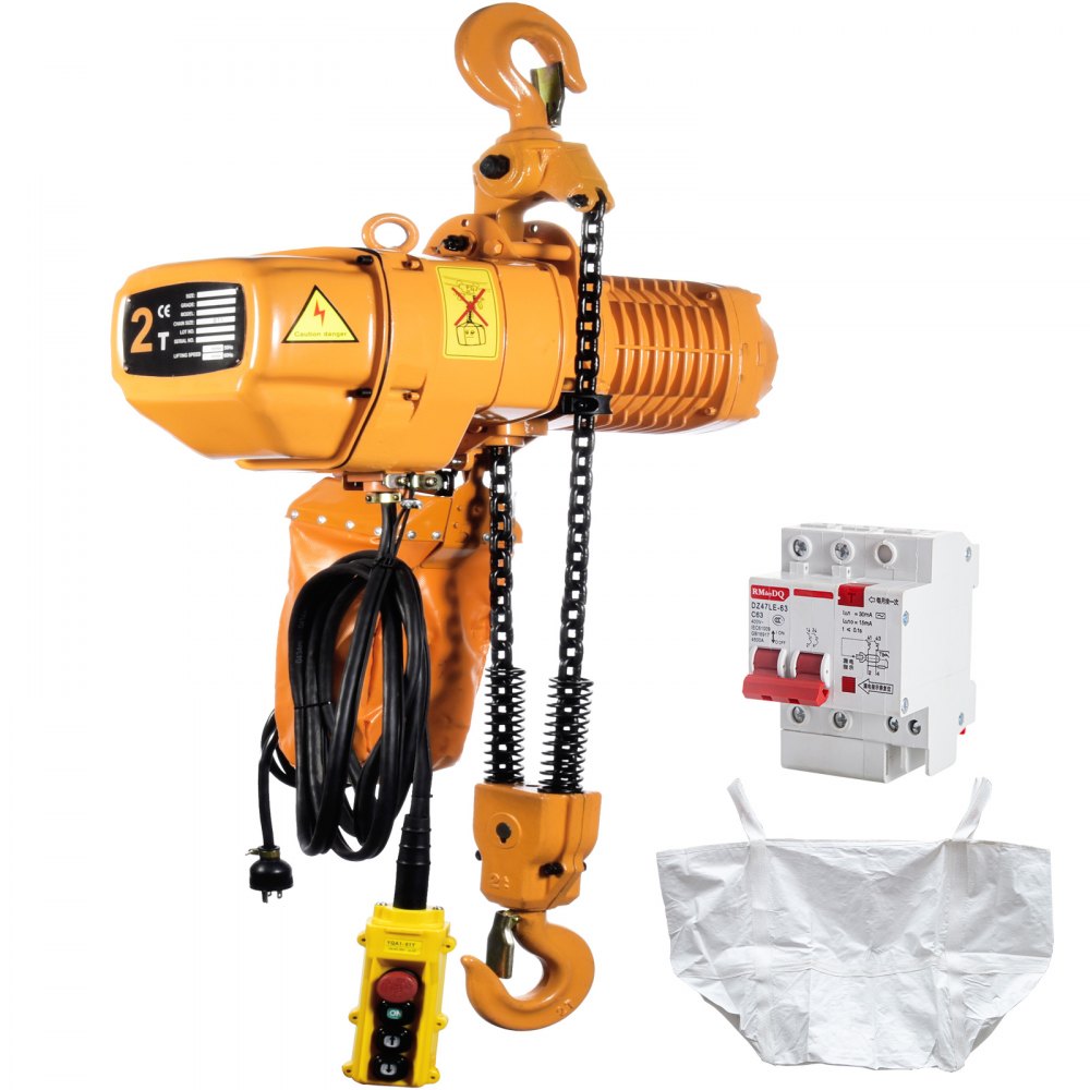 Vevor Electric Chain Hoist Single Phase Hoist Crane 4400lbs/2t 20ft 110v