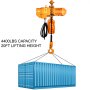 Vevor Electric Chain Hoist Single Phase Hoist Crane 4400lbs/2t 20ft 110v