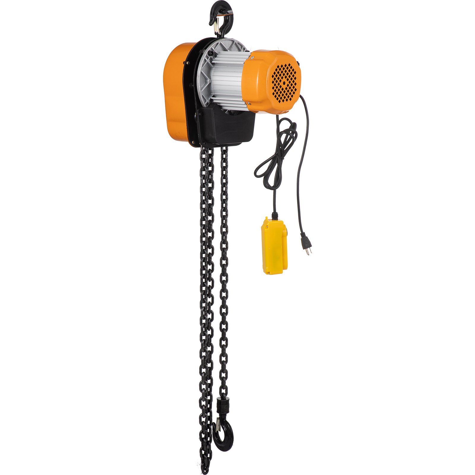 VEVOR Electric Chain Hoist, 1100lbs Winch with 10FT Wired Remote Control, 110V Overhead Crane Garage Ceiling Pulley, 1300W Lifting Power System with Emergency Stop Switch, 15 Feet Max. Pulling Height