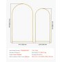 VEVOR Metal Arch Backdrop Stand Set of 2 Stand with Case Connection for Wedding