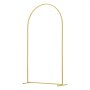 VEVOR Wedding Arch Backdrop Stand, 7.2FT & 6FT, Set of 2 Stand with Case Connection & Chassis Crossbar Design, Easy-to-Assemble Gold Stand with Premium Metal, Fit for Birthday, Celebration, Holiday