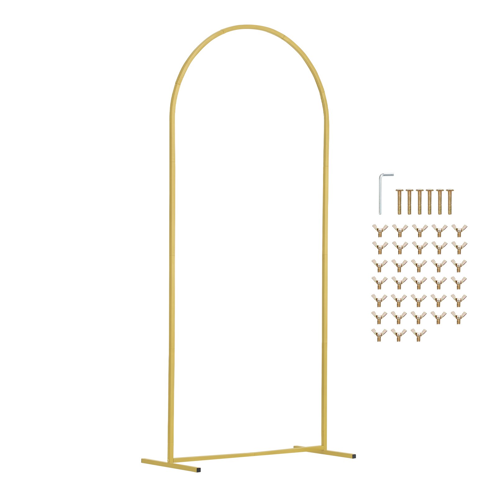 VEVOR Metal Arch Backdrop Stand Set med 3 stativ med fodralanslutning för bröllop