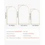 VEVOR Metal Arch Backdrop Stand Set of 3 Stand with Case Connection for Wedding