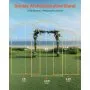 VEVOR Wedding Arch Backdrop Stand, Set of 3, Metal Stable Stand with Case Connection & Chassis Crossbar Design, Easy-to-Assemble Gold Stand with Premium Metal, Fit for Birthday, Celebration, Holiday