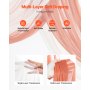 VEVOR Artificial Wedding Arch Flowers Kit, Orange Wedding Arch Flowers with Drapes Kit (Pack of 4) - 2 Pcs Floral Arrangement, 2 Pcs Sheer Drapes, for Ceremony Bouquets Reception Backdrop Decoration