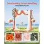 VEVOR Artificial Wedding Arch Flowers Kit (Pack of 5) with 33Ft Wedding Arch Draping Fabric,Arch Flowers for Wedding Ceremony and Reception Backdrop Wedding Decoration (Orange)