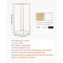 VEVOR Wedding Flower Stand, 10PCS 60cm Column Flower Stand, Floral Stands with Metal Laminate, Rectangular Floral Display Rack for Wedding, Party, Birthday, Home, French Gold Centerpiece Stands
