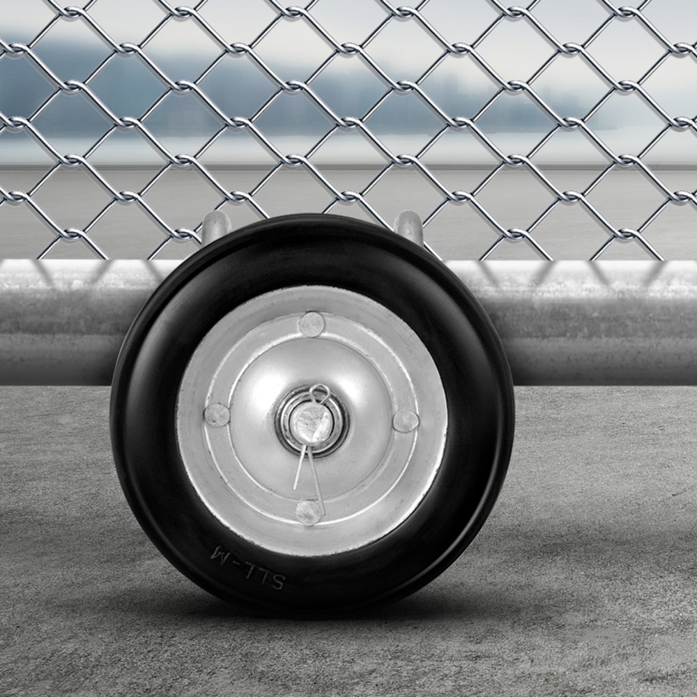 Kit de Portão de Correr VEVOR, Kit de Ferragens para Portão de Rolar de 6”, Rodas de Trilho com Roletes Universais Ajustáveis para Portão de Correr, Rolo Guia de Portão de Correr Reforçado para Portões de Correr e Porta de Rolar, Carga de 600 lbs, Preto