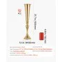 VEVOR 12 PCS Wedding Flower Vase, 55 cm Tall Trumpet Flower Table Centerpieces, Banquet Vases Easy Installation, Electroplated Versatile Arrangement Stand for Party Events Home Decor Reception, Gold