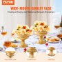 VEVOR Lot de 10 vases à fleurs en métal doré de 16 cm pour mariage, support floral pour table