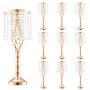 VEVOR Lot de 10 vases à fleurs en cristal de 55 cm de haut pour décoration de fête