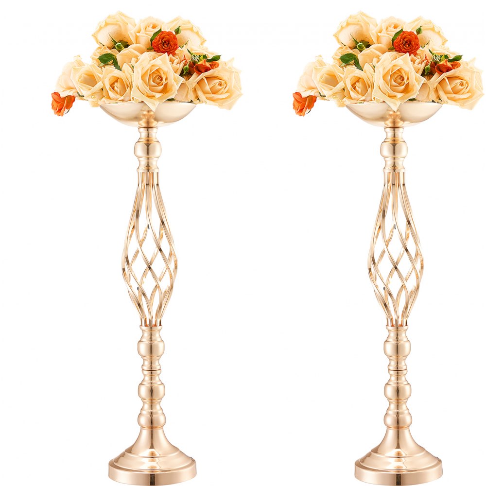 VEVOR 20 STK 58 cm/22,83” Bryllupsblomstvase Metal Guld Blomsterstativ til bord