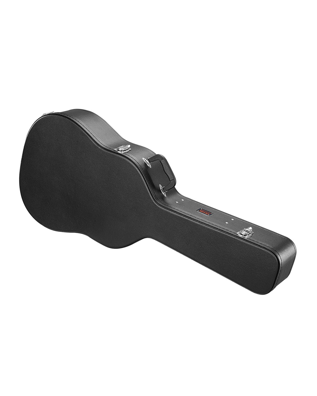 VEVOR Acoustic Guitar Hard Case, 43.31 in Gourd-Shaped Guitar Hard Case, With Lock Latch Key Handle, PVC Padding Soft Lining Water-Resistant Hard Shell Guitar Case, for 39-41 in Acoustic Guitar, Black