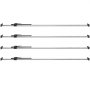VEVOR Cargo Bar, Ratcheting Cargo Bar Adjustable from 89" to 104", Heavy-duty Steel Cargo Stabilizer Bar with 309 lbs Capacity, Truck Bed Load Bar for Truck Bed, Trailer, Semi Trailer (4 pcs)