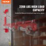 VEVOR Electric Hoist Support Pole, 2200 lbs Max Load Capacity, Electric Hoist Holder, Carbon Steel Hoist Frame, Scaffold Mount Hoist Lifting Pole, Winch Hoist Pillar for Lifting, Workshop, Garage